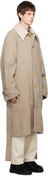 Acne Studios Beige Pilled Coat