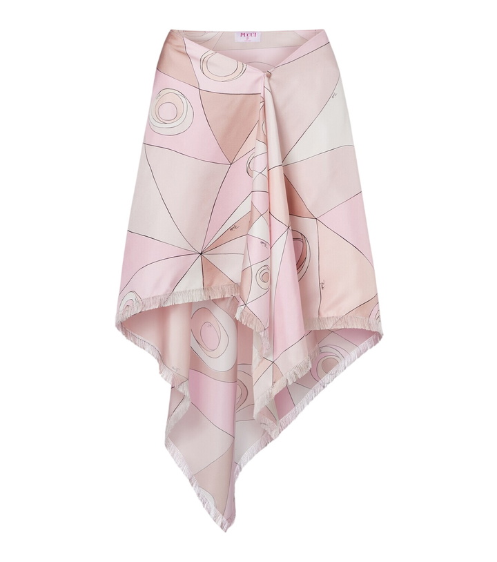 Photo: Pucci Occhi silk twill midi skirt