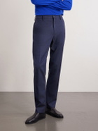 Canali - Slim-Fit Tapered Wool-Blend Chinos - Blue