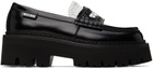 Moschino Black Platform Loafers