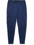 Nike - NSW Tapered Cotton-Blend Jersey Sweatpants - Blue