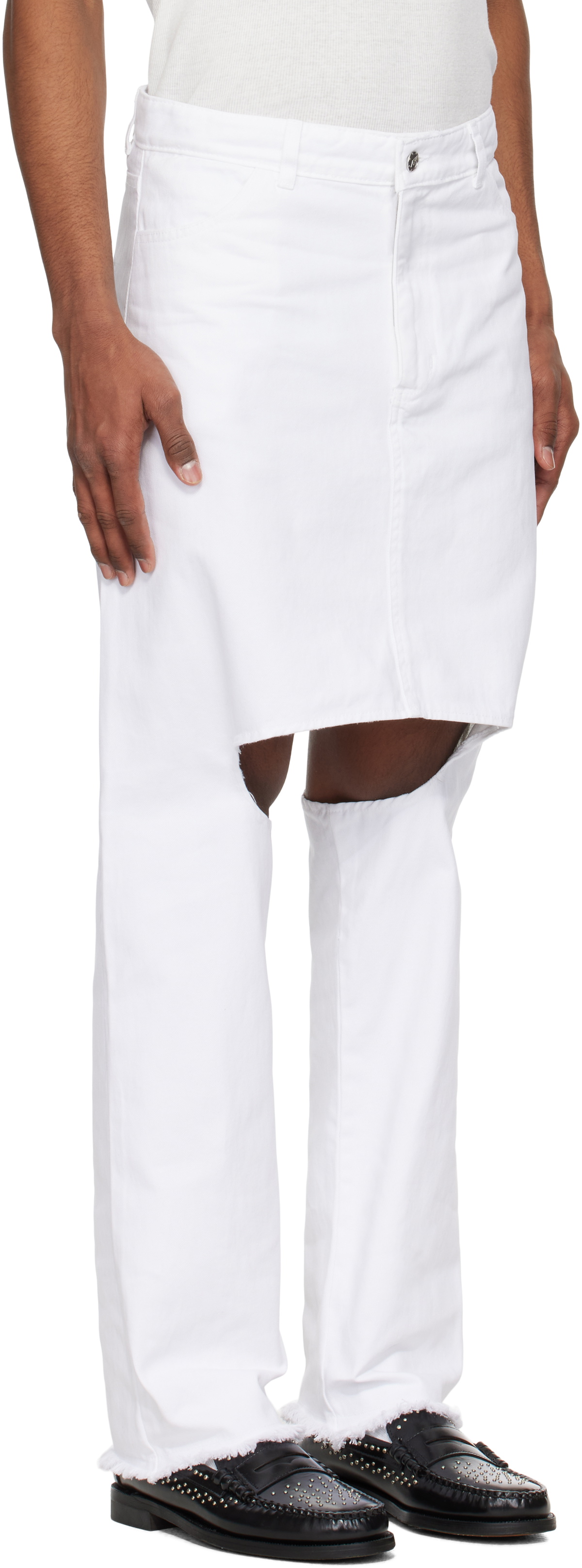Ashley Williams White Marley Jeans