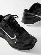Nike Tennis - NikeCourt Air Zoom Vapor 11 Rubber-Trimmed Mesh Tennis Sneakers - Black