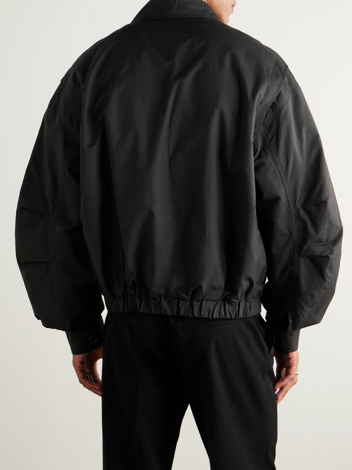Amomento - Padded Cotton-Blend Twill Jacket - Black
