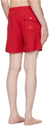 Bather Red Drawstring Swim Shorts