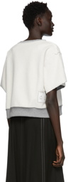 MM6 Maison Margiela Off-White Reversed Fleece Sweatshirt