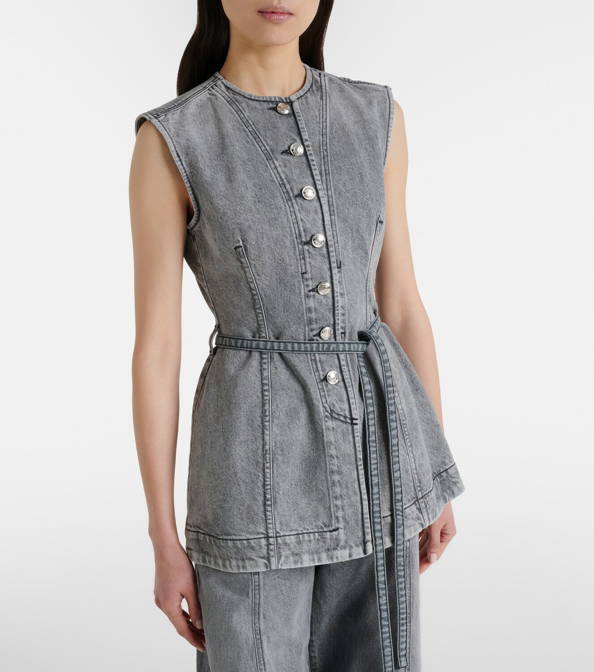 Sportmax Orli denim vest