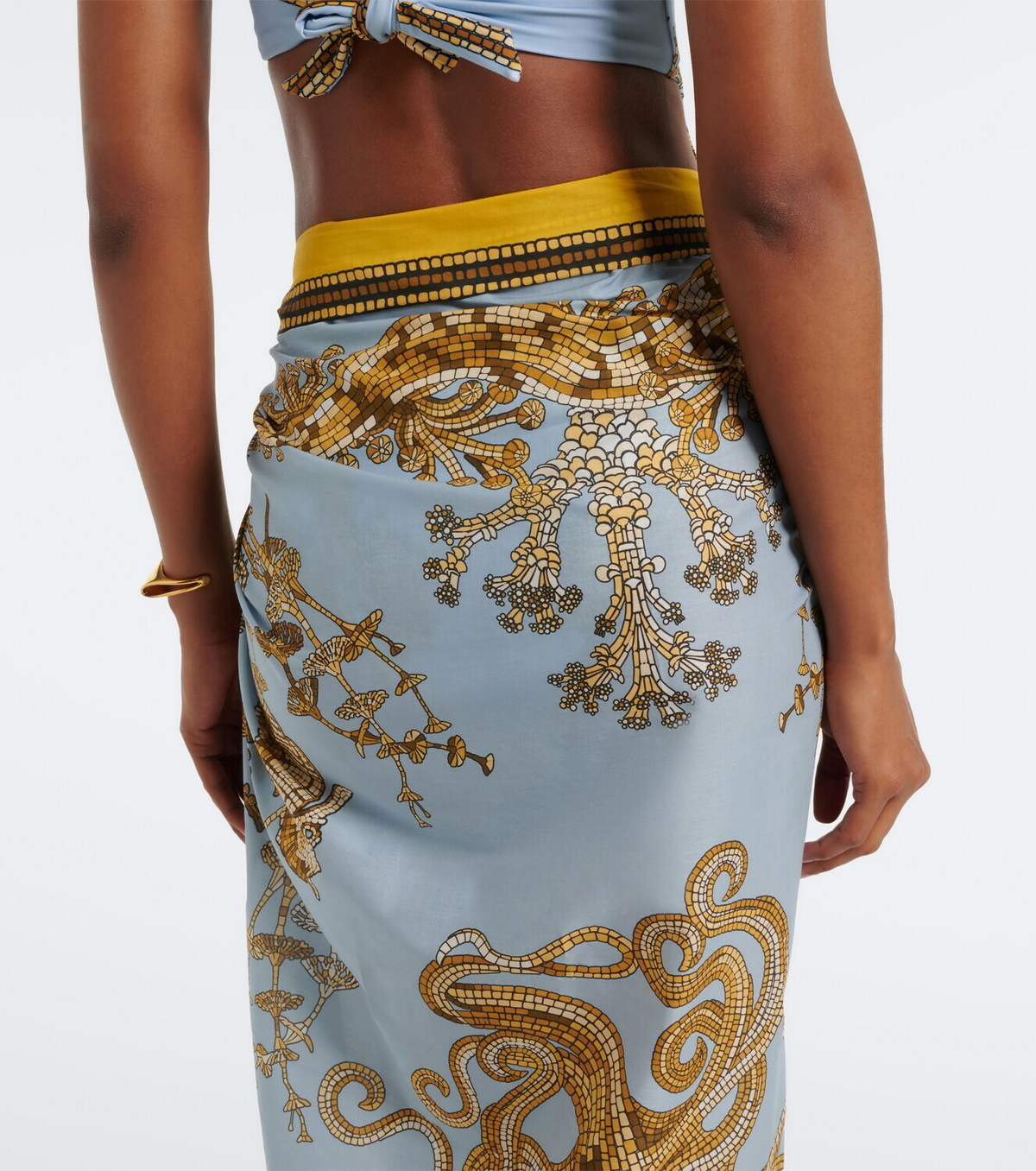 La DoubleJ Printed cotton beach cover-up