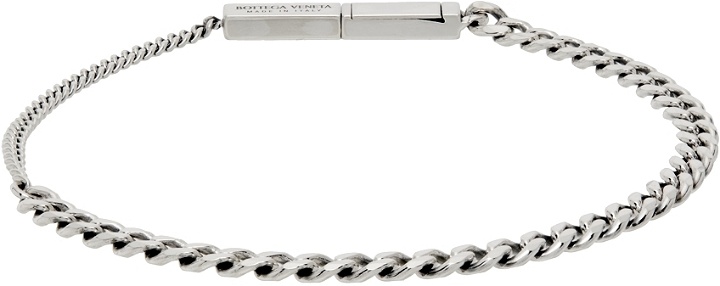 Photo: Bottega Veneta Silver Chain Bracelet