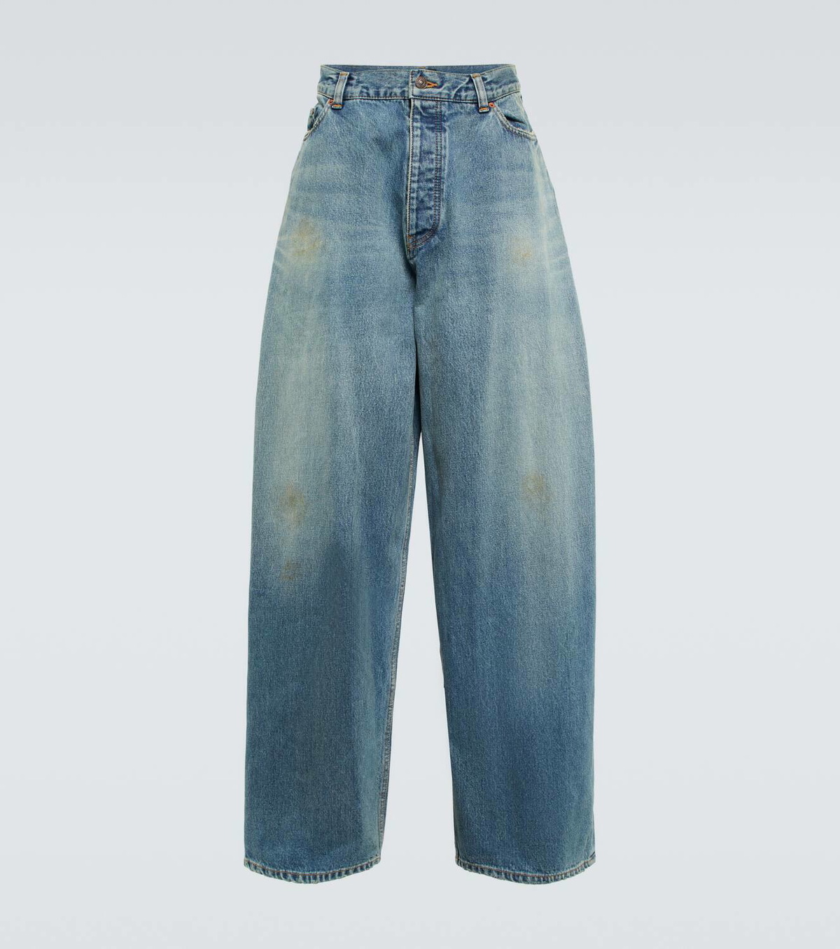 送料関税込【BALENCIAGA】Mid-rise wide-leg jeans デニム Mid-rise wide-leg jeans in blue - Balenciaga | Mytheresa
