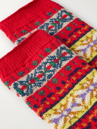 Anonymous ism - Fair Isle Cotton-Blend Socks