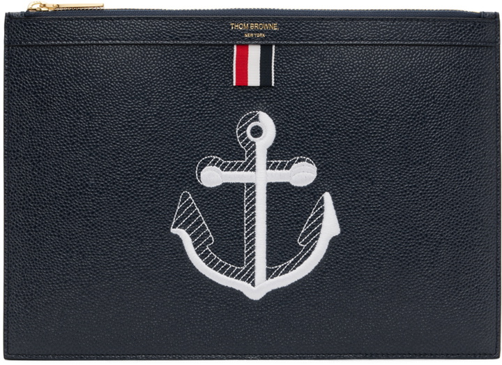Photo: Thom Browne Navy Small Anchor Document Holder