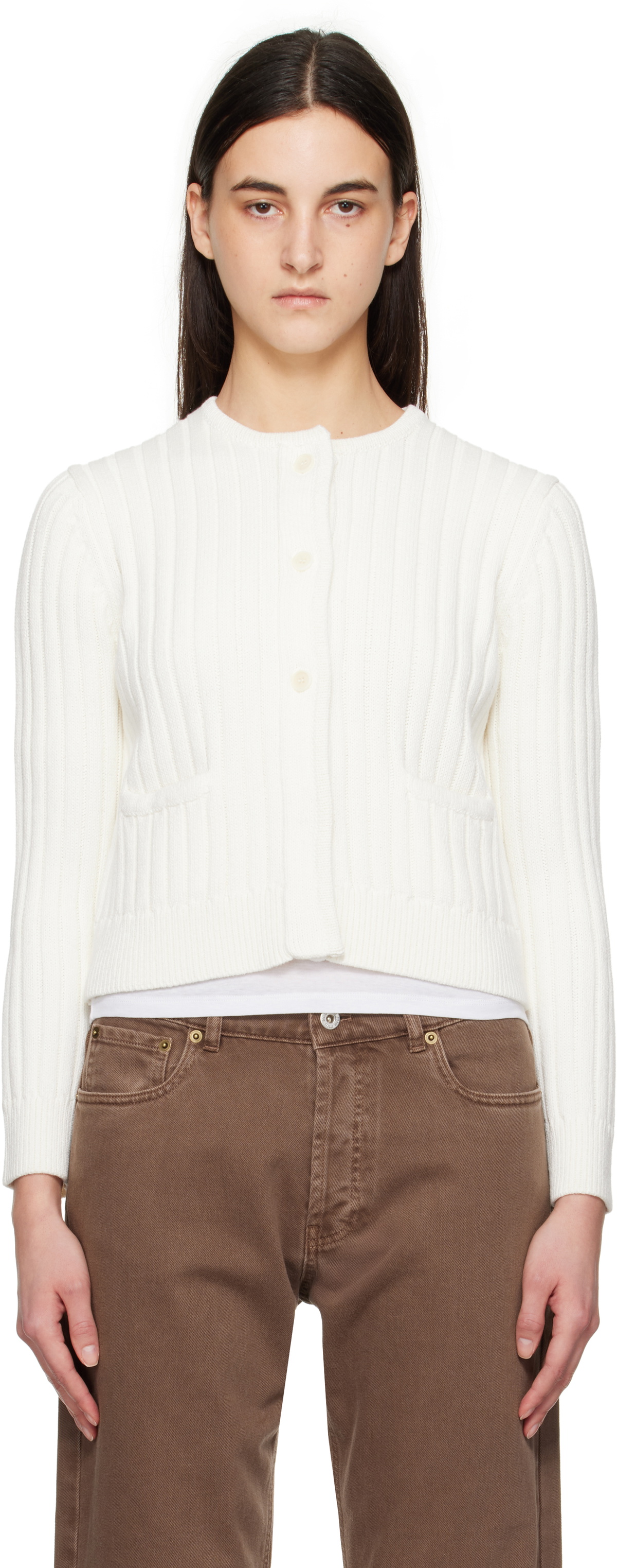 JW Anderson Women's Fitted Cardigan Black main image 1
