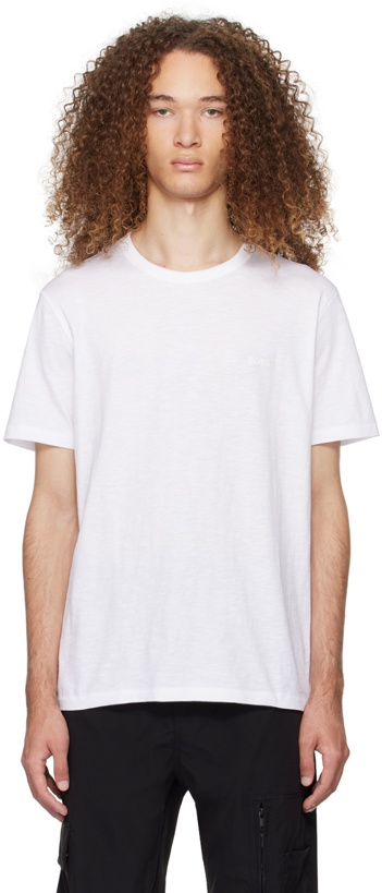 Photo: BOSS White Bonded T-Shirt