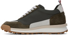 Thom Browne Khaki Alumni Sneakers