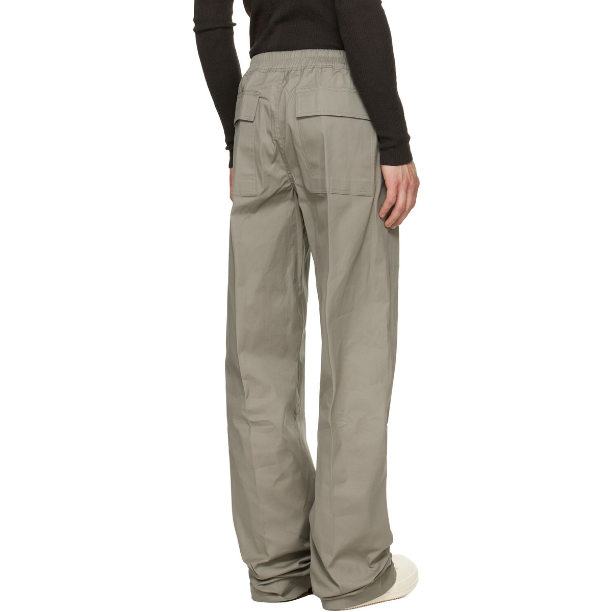 Rick Owens Taupe Tower Dietrich Drawstring Trousers