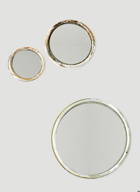 Set of Three Mirrors in Silver