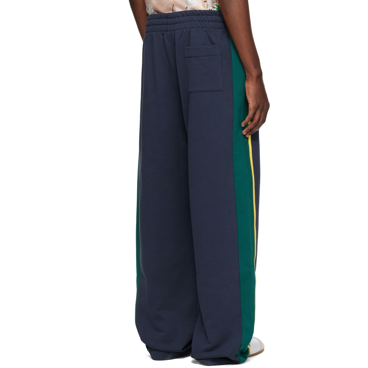 Casablanca Navy Panelled Sweatpants