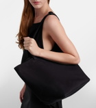 The Row Park Three suede tote bag