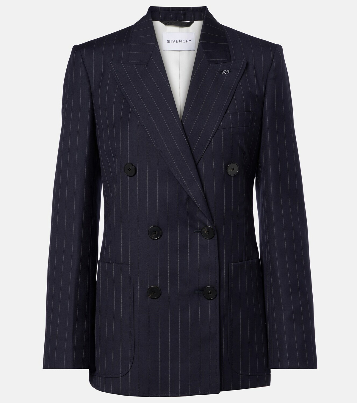 Givenchy Pinstripe double-breasted wool blazer