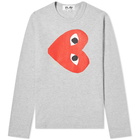 Comme des Garcons Play Women's Long Sleeve Rotate Heart Tee