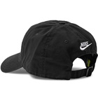 Nike - Sportswear Heritage 86 Logo-Embroidered Cotton-Twill Baseball Cap - Black