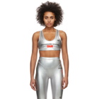 adidas Originals by Alexander Wang Silver Logo Bra