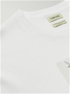 De Bonne Facture - Printed Cotton-Jersey T-Shirt - White
