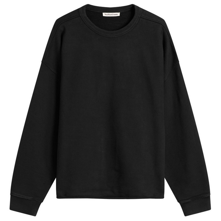 Photo: YMC Men's Studio Crew Sweatshirt in Black