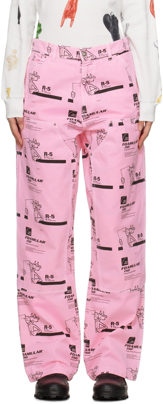 Photo: Sky High Farm Workwear Pink Insulation Jeans