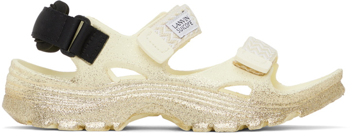 Photo: Lanvin Off-White Suicoke Edition Curb Laces Sandals