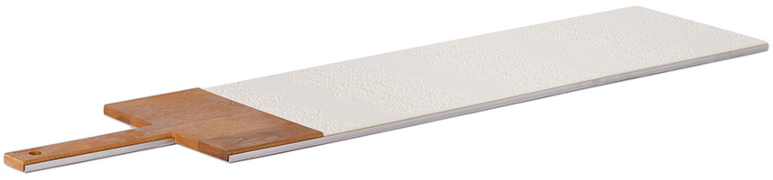 knIndustrie White Glocal In/Taglio 2 Serving Board