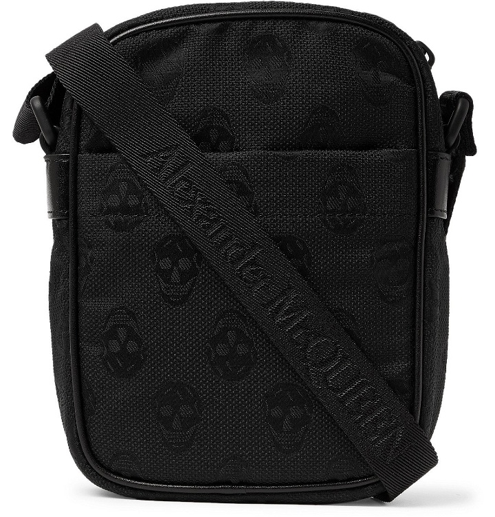 Photo: ALEXANDER MCQUEEN - Urban Mini Logo-Jacquard Nylon Messenger Bag - Black
