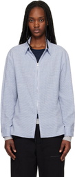 POST ARCHIVE FACTION (PAF) Blue Zip Shirt