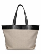 AMI PARIS East West Ami Canvas Shopping Bag