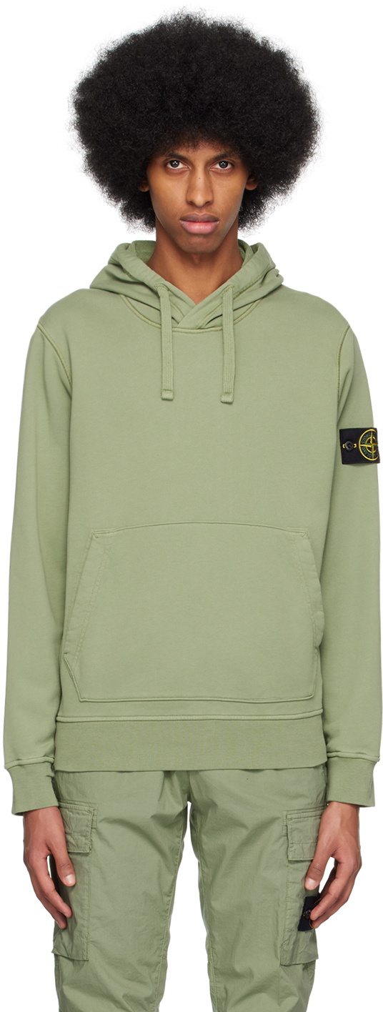 Stone Island Green Patch Hoodie Stone Island