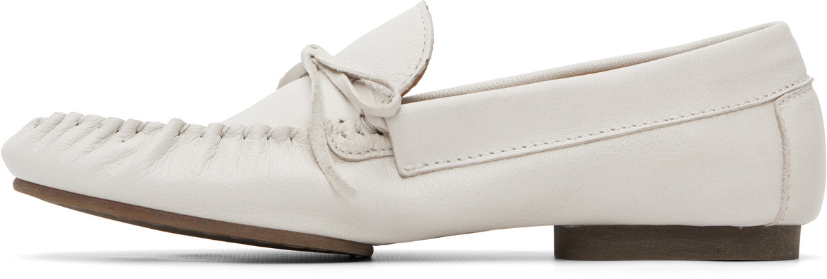 A.P.C. White 'Les Mocassins Souples' Loafers