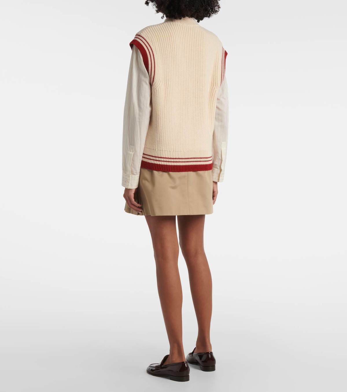 Ami Paris Ami De Cœur ribbed-knit virgin wool vest