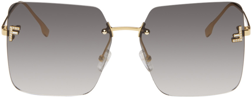 美品✨FENDI Sunglasses Gold Vintage Y2K 00s Sunglasses Fendi | color Gold | Gomez.pl/en