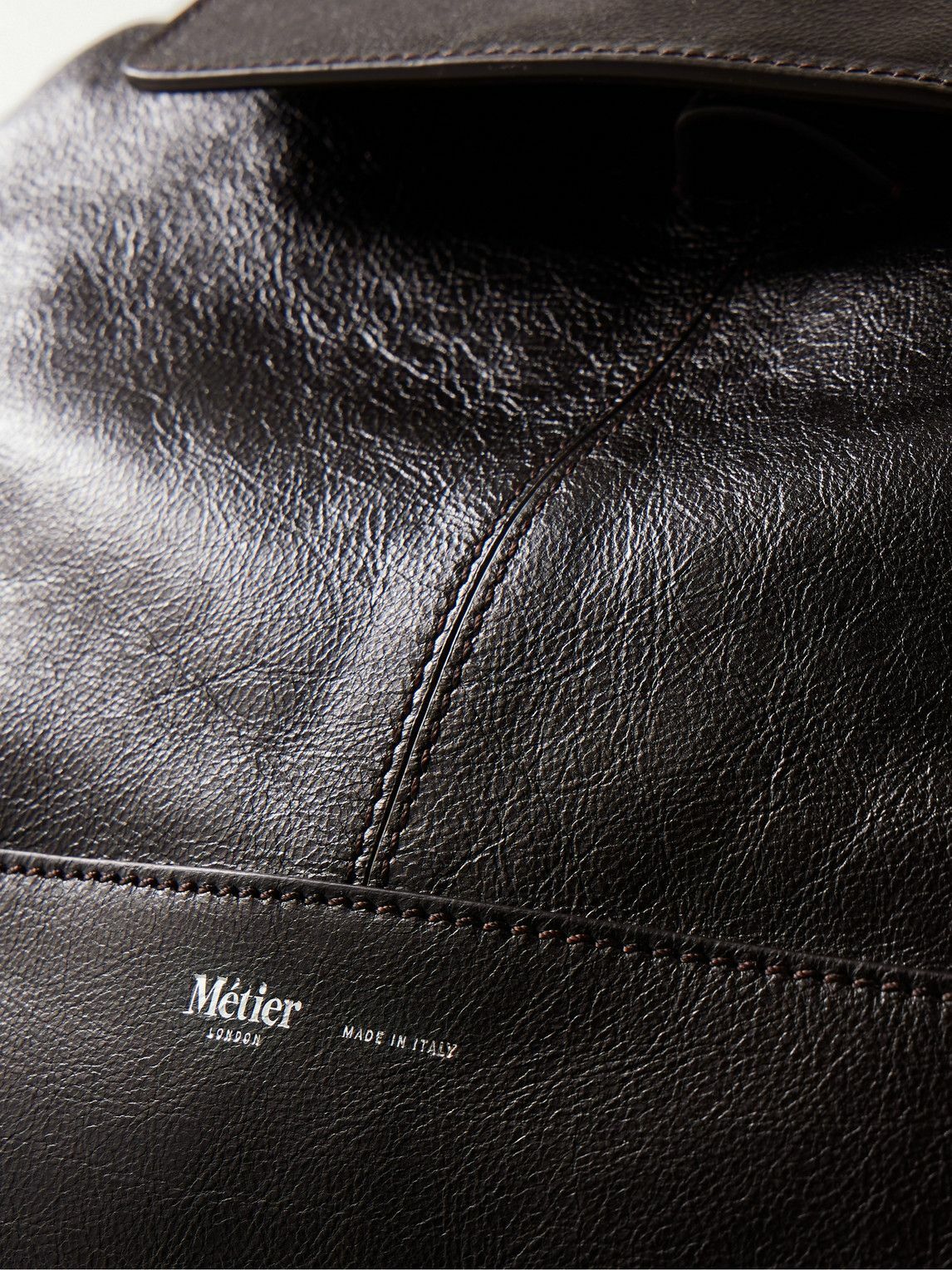 Métier - Glide Full-Grain Leather Backpack