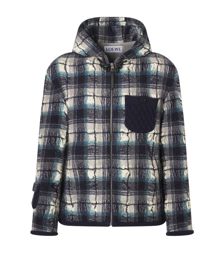 Photo: Loewe Plaid wool and linen jacket