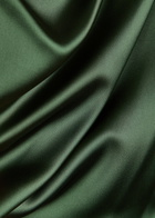 Vivienne Westwood Ginnie Amber Draped Satin Midi Dress Green