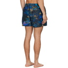 Paul Smith Blue Engrained Blue Swim Shorts