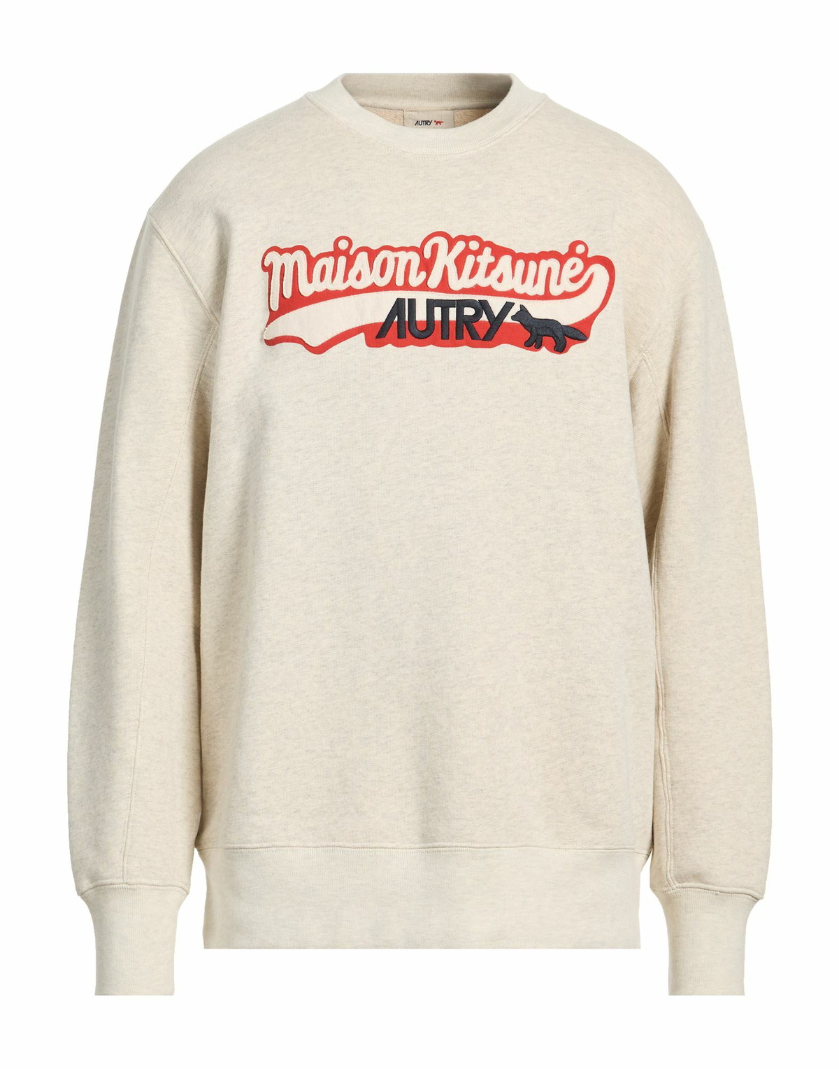 Autry X Maison Kitsuné Mens Sweatshirt in Beige