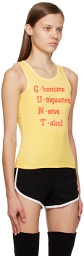 HOLLYWOOD GIFTS SSENSE Exclusive Yellow 'C.U.N.T.' Tank Top