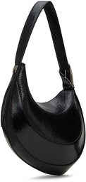 Mugler Black Small Snake Spiral Curve Bag