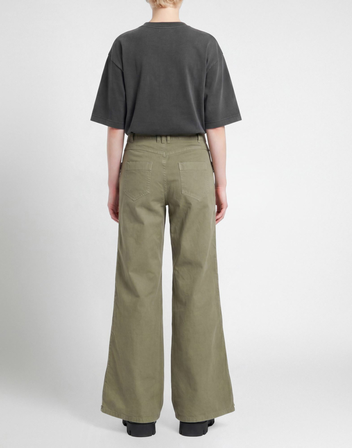 Halfboy Womens Pants Military in Green
