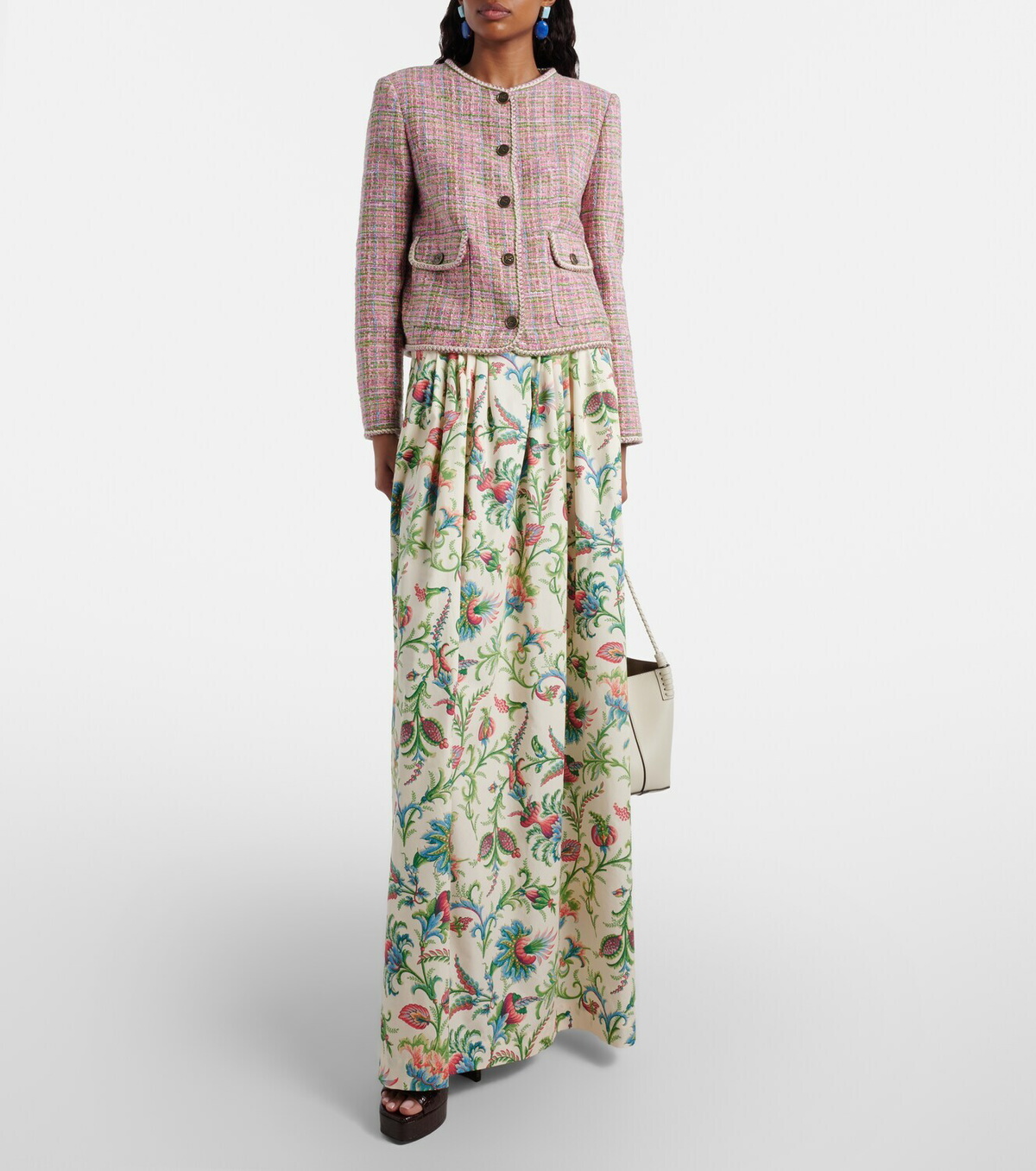 Etro Checked cotton-blend tweed jacket