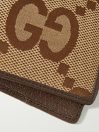 GUCCI - Leather-Trimmed Monogrammed Canvas Billfold Wallet