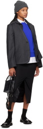 ADER error Black Rogat Midi Skirt
